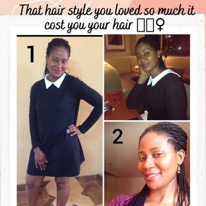 The too good to take down protective hair style that end up damaging your hair ,🤦🏽♀️😏🤣.