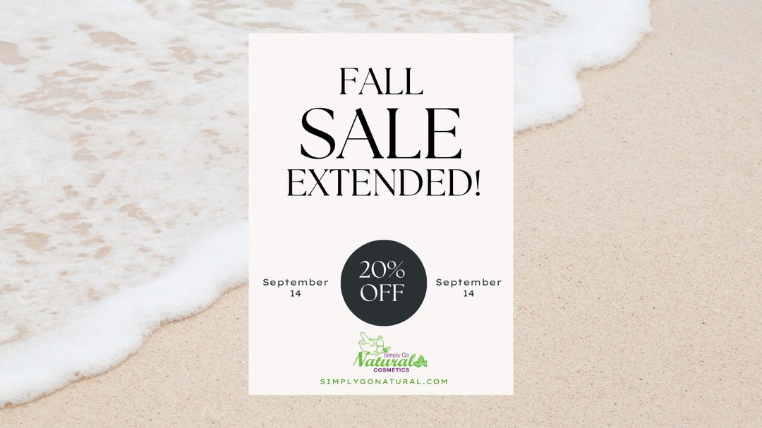 Extended Back-To-School Sale – Simply Go Natural Cosmetics