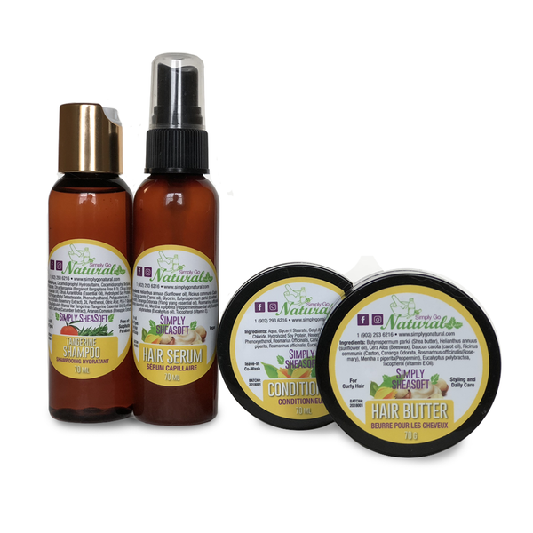 Curly Natural Hair Care Starter Kit