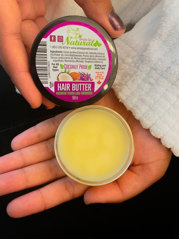 Rosemary Lavender Hair Butter - Strengthen and Repair- For Dry Hair, Scalp and Thinning Hair